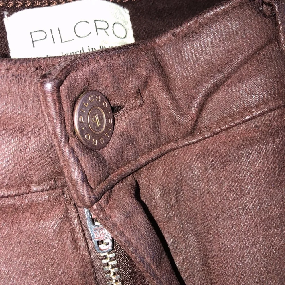 PILCRO faux leather maxi skirt size 6